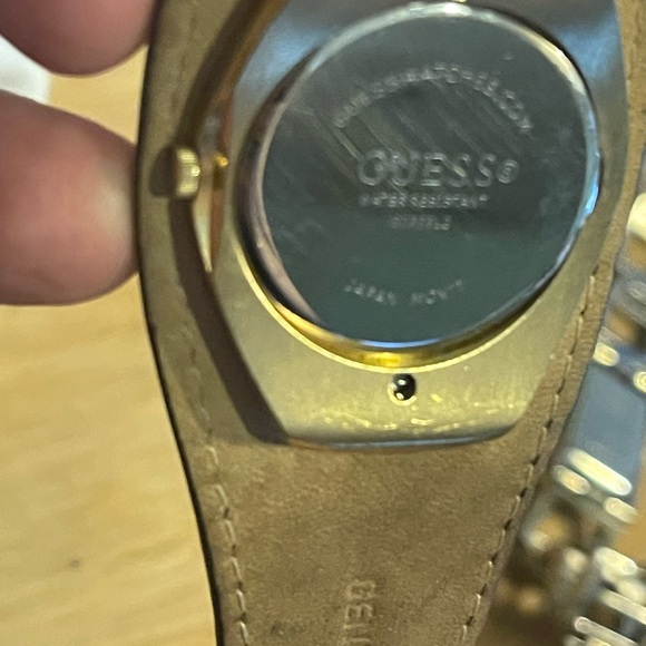 Guess watch bundle like new- look at all photos suede / gold & SS MOP - Picture 9 of 12